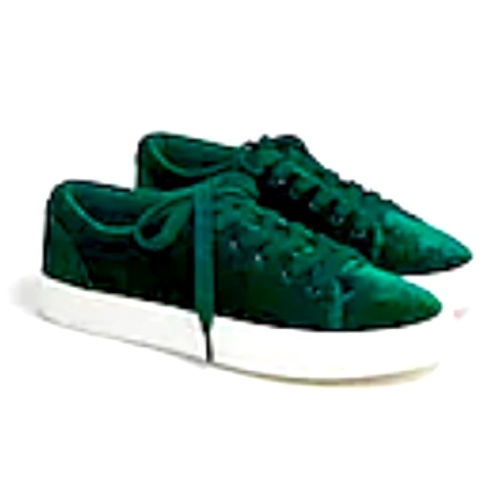 J. Crew Velvet Road Trip Sneakers Academic women’s size 9